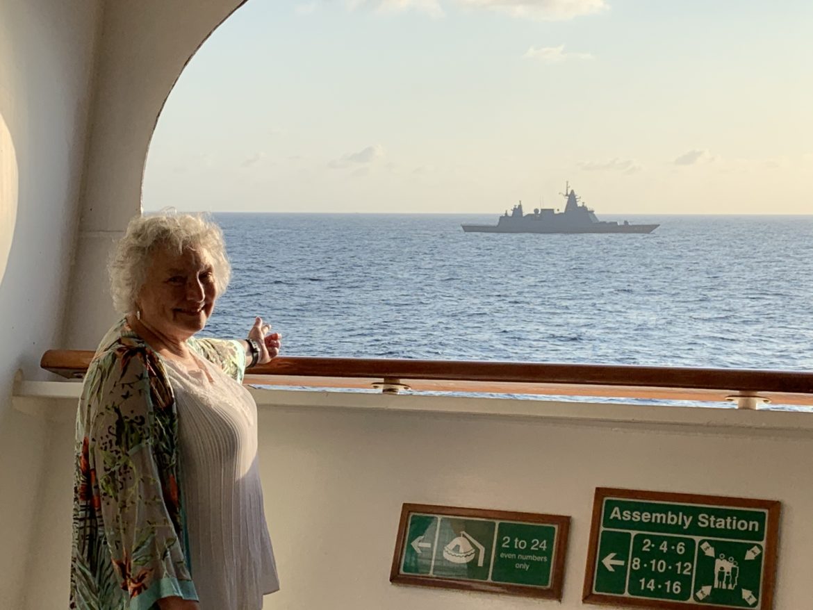 shirley shows us the navy escort